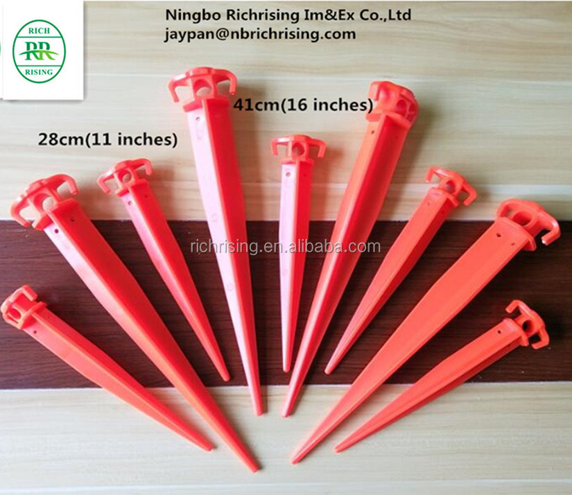 Extremely luxury sturdy plastic tent pegs stakes ground nail for special outdoor camping