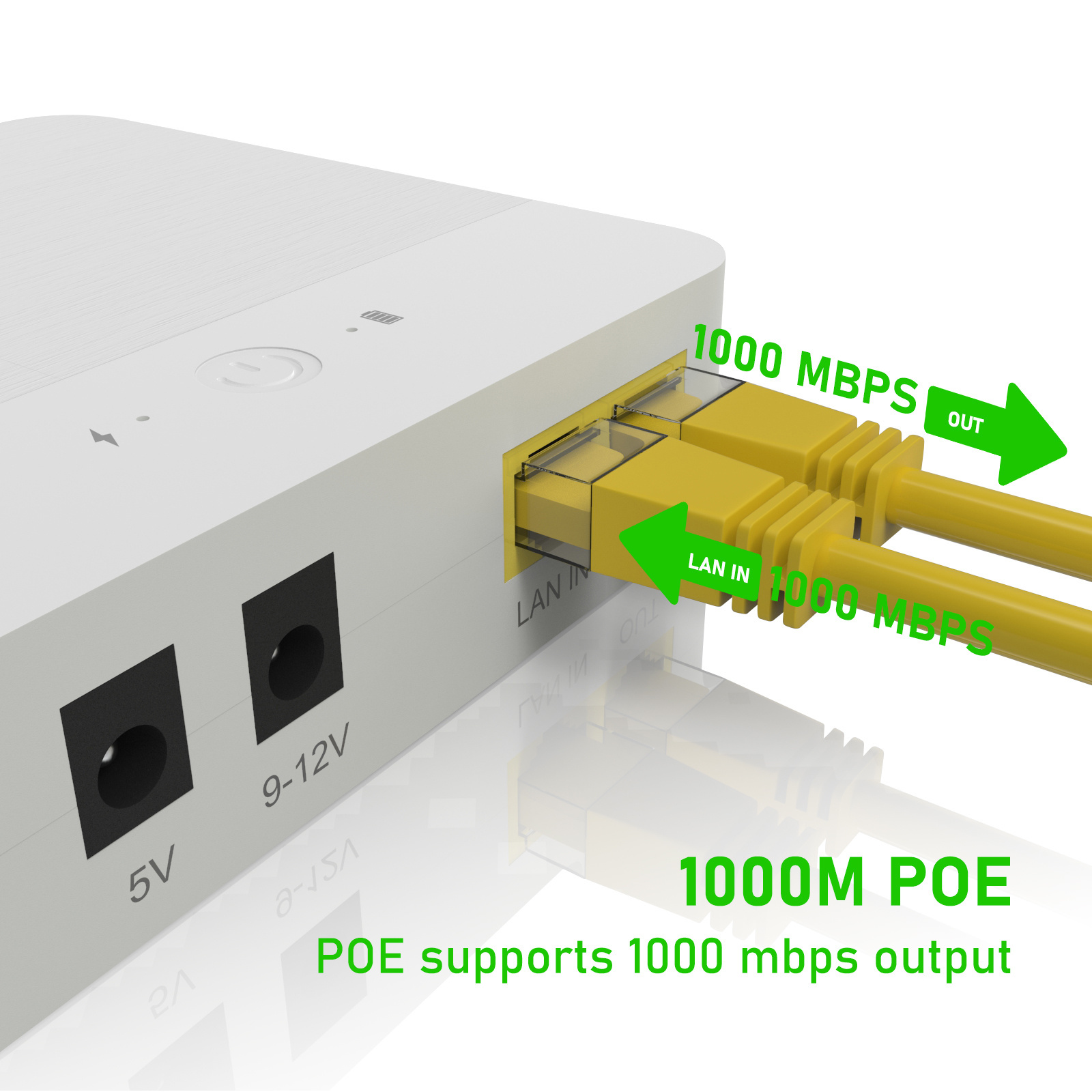 WGP mini ups 9v 12v dc ups power supply POE 24V 48V Gigabit network mini ups for wifi router