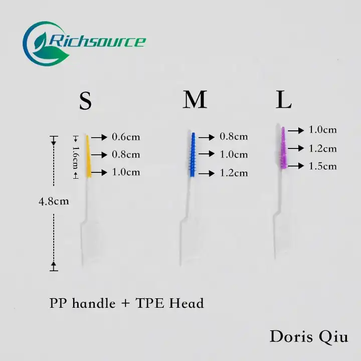 Tpe Rubber Soft Interdental Picks Oem Factory