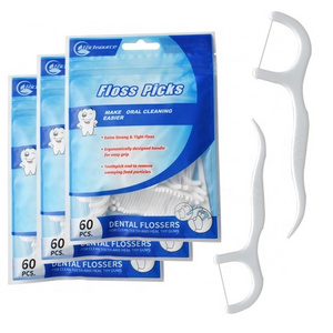 Dental Flosser Stick Floss Pick Bulk Eco Friendly Tooth Floss Vegan