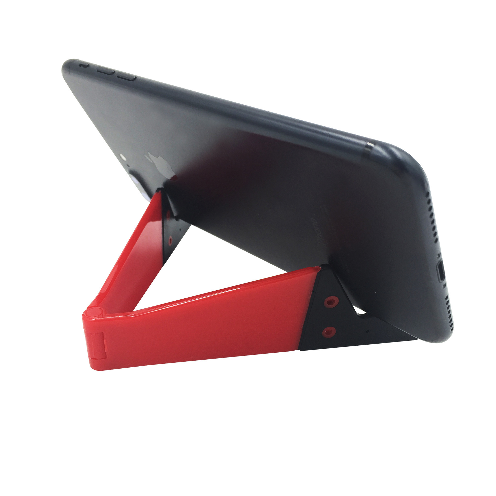 Adjustable Universal Lazy Mobile V Shape Phone Holder, Customized Tablet Stand, Foldable Plastic Cell Phone Stand