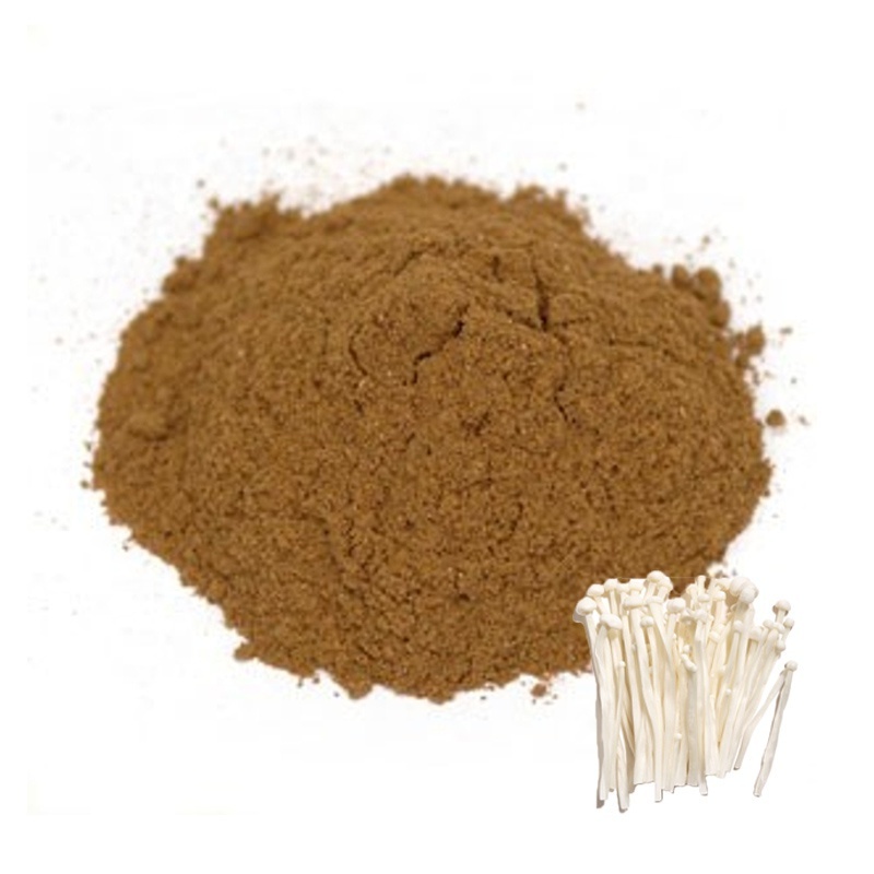 Best Price Natural Halal Certificate Organic Enoki Mushroom Extract Powder 10%-50% For Healthcare Supplement Use