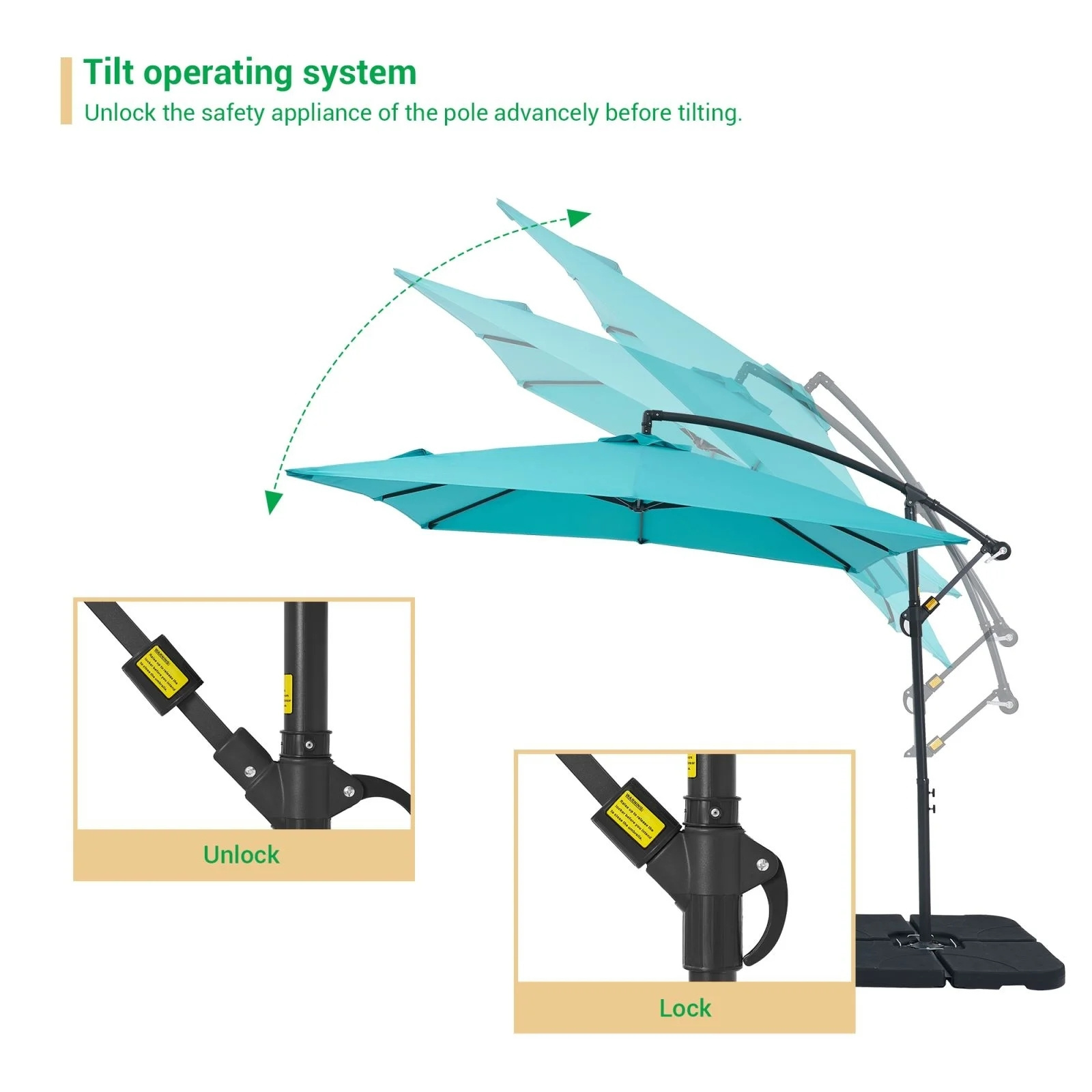 Top Quality Hanging Lake blue offset umbrella paraguas cantilever patio umbrella parasols umbrellas outdoor