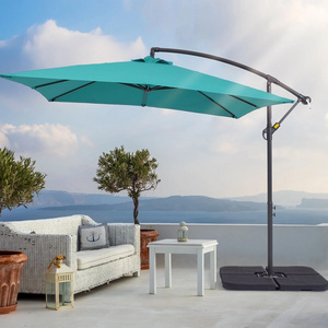 Top Quality Hanging Lake blue offset umbrella paraguas cantilever patio umbrella parasols umbrellas outdoor