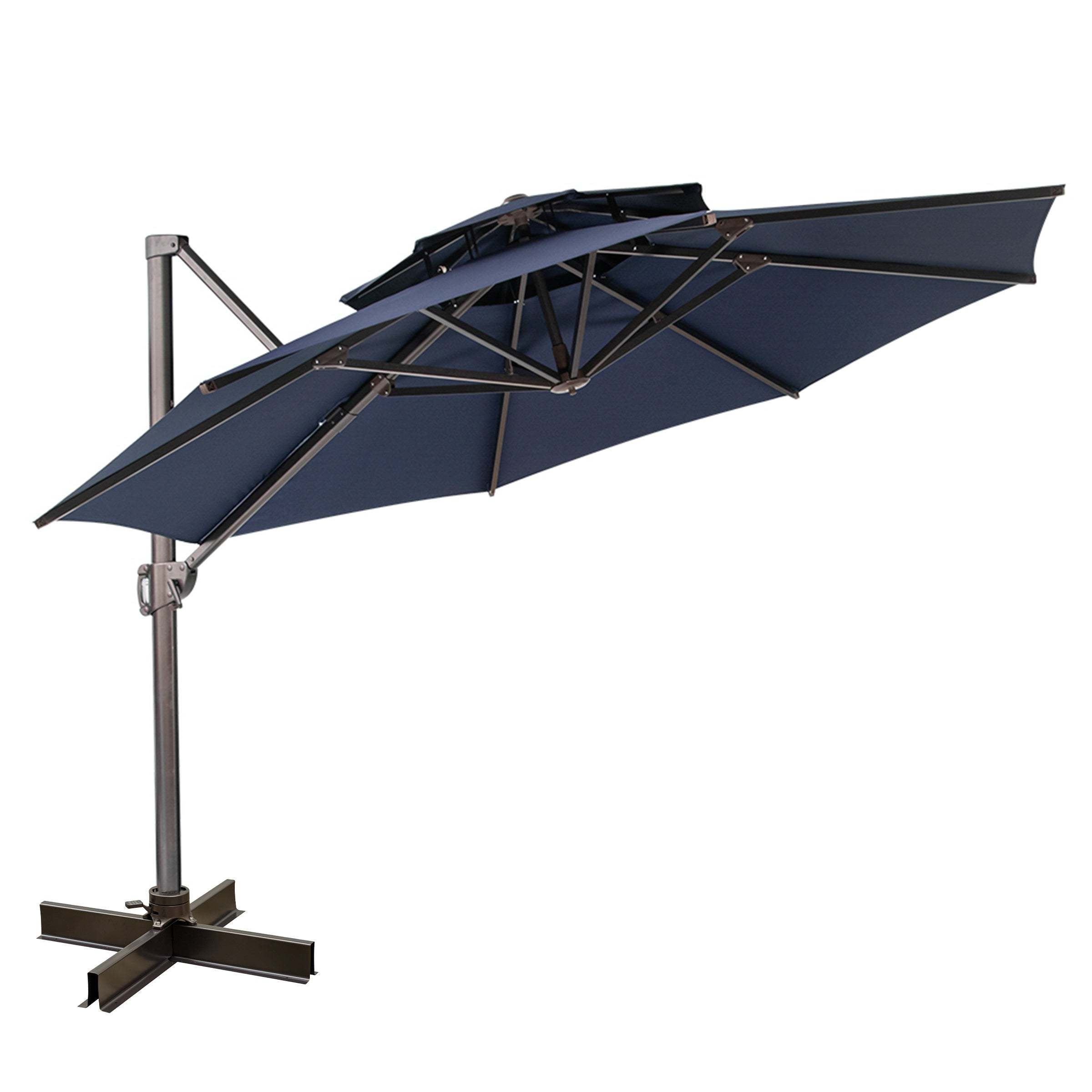 Top Quality Offset patio Umbrella Hanging Outdoor offset umbrella parasols cantilever patio umbrella