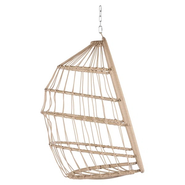 Hot Sale Foldable Patio Single Seat Garden Rattan Swings Hanging Egg swing Chair