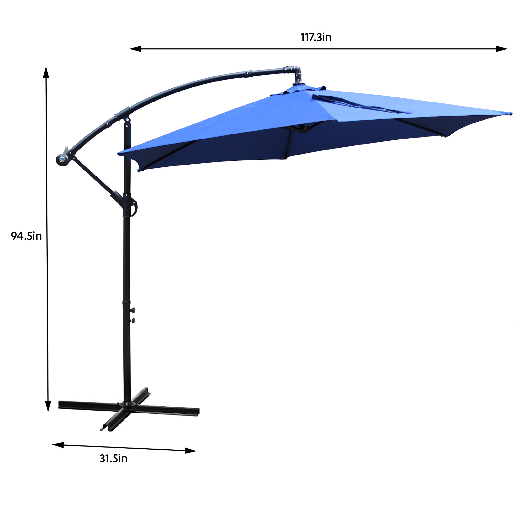 Top Quality 10 FT Hanging Outdoor beach shade offset umbrella cantilever patio umbrella parasol umbrellas