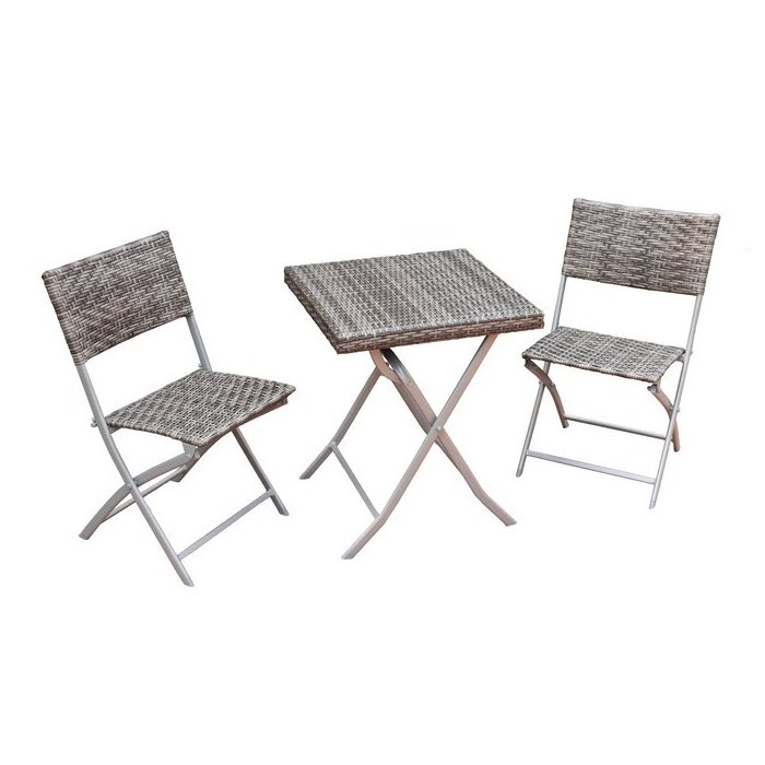 Conversation patio furniture set Rattan garden supplies outdoor bistro set 3PC Wicker Bistro Set