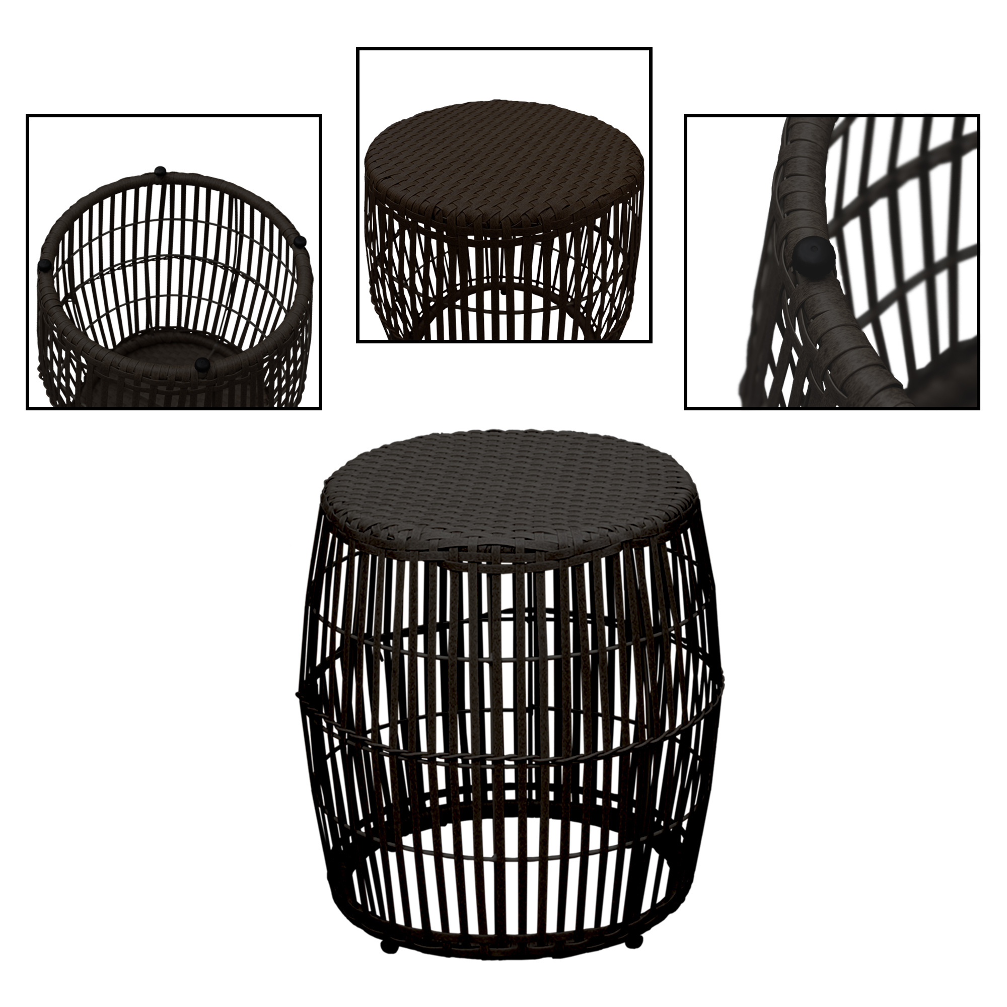 Classical design wicker chair outdoor dinning table set rattan furniture set