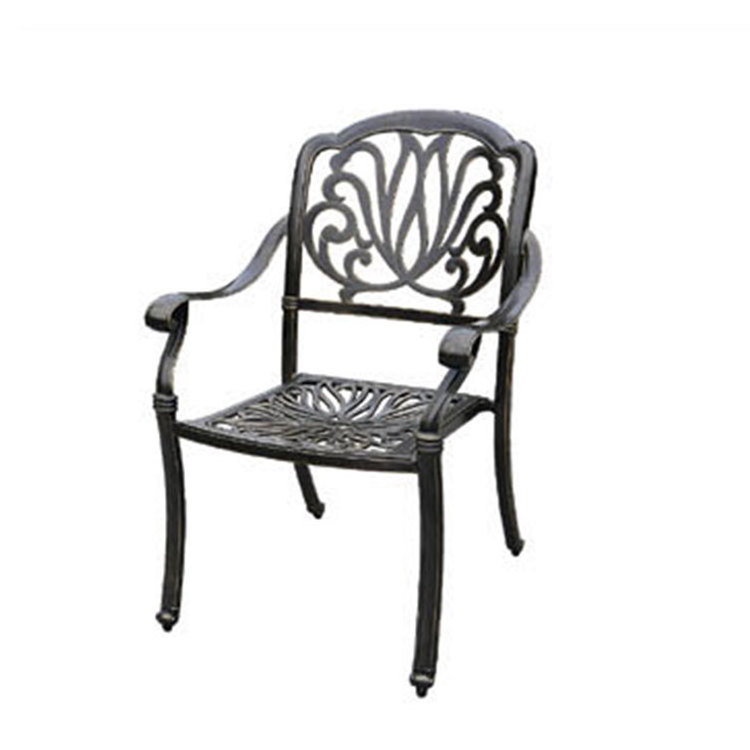 Patio furniture metal cast iron Cast Aluminum outdoor furniture set garden bistro dining set