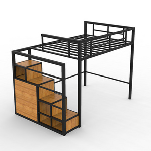 2024 New design Single Queen King Dorm Adult Student Metal Bed Frame adult Loft bed School Home Hotel Hostel Use Bunk Bed