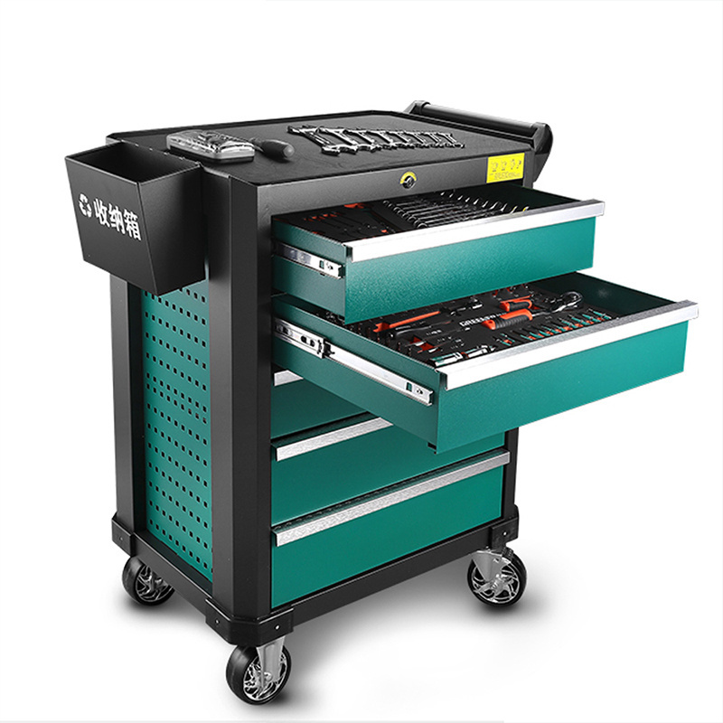 2023 New design customized garage workshop 5 drawers metal rolling tool Cabinet/Trolley/Cart