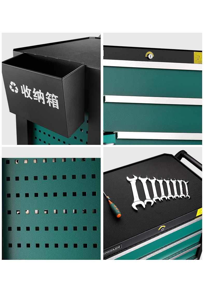 2023 New design customized garage workshop 5 drawers metal rolling tool Cabinet/Trolley/Cart