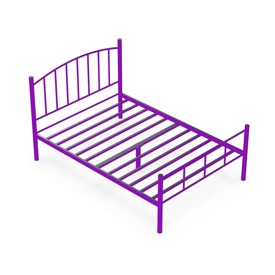 RW Wholesale Metal Bed Frame Factory Direct Bedroom Furniture for Hotel Hostel