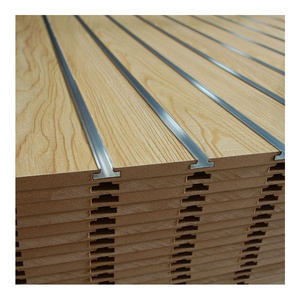 Ready to ship  factory 15mm 18mm sheet pvc garage slatwall mdf panel white slatwall slat wall panels