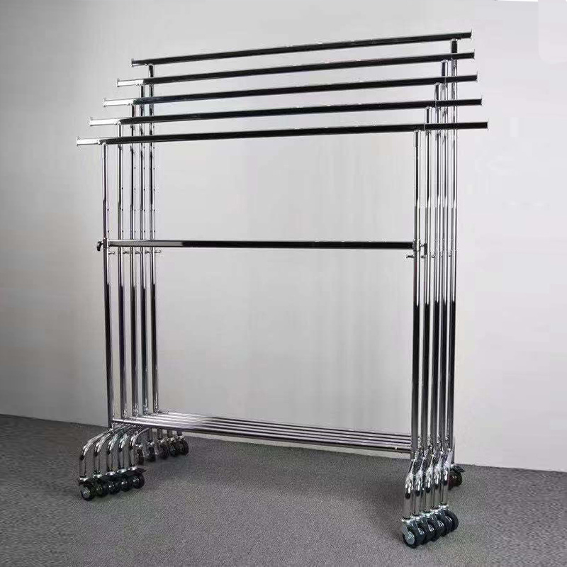 Garment Detachable Standing clothing display rack laundry hanging clothes drying rack