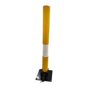 Manual Spring Folding Down Parking Traffic Portable Collapsible Bollard Parking Post