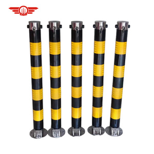 Easy Installation Reserved Parking Sign Collapsible bollard Manual Car Fold Down Safety Bollards