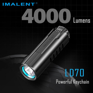 IMALENT 4000 lumens LED flashlight Mini EDC torch fits in the pocket of a shirt