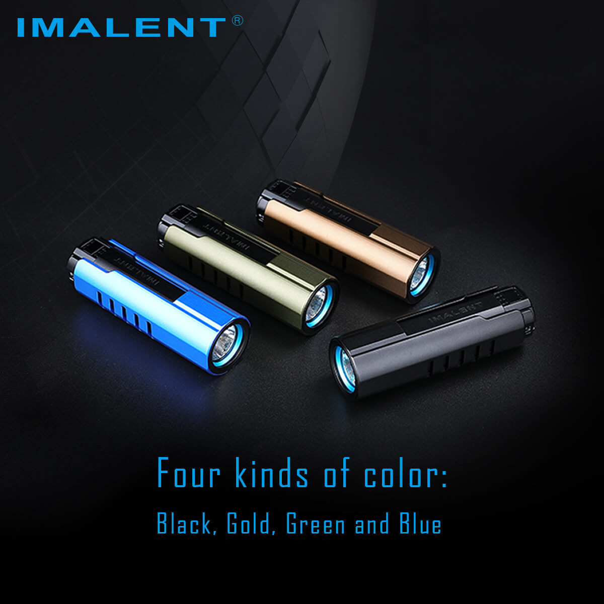 IMALENT 4000 lumens LED flashlight Mini EDC torch fits in the pocket of a shirt