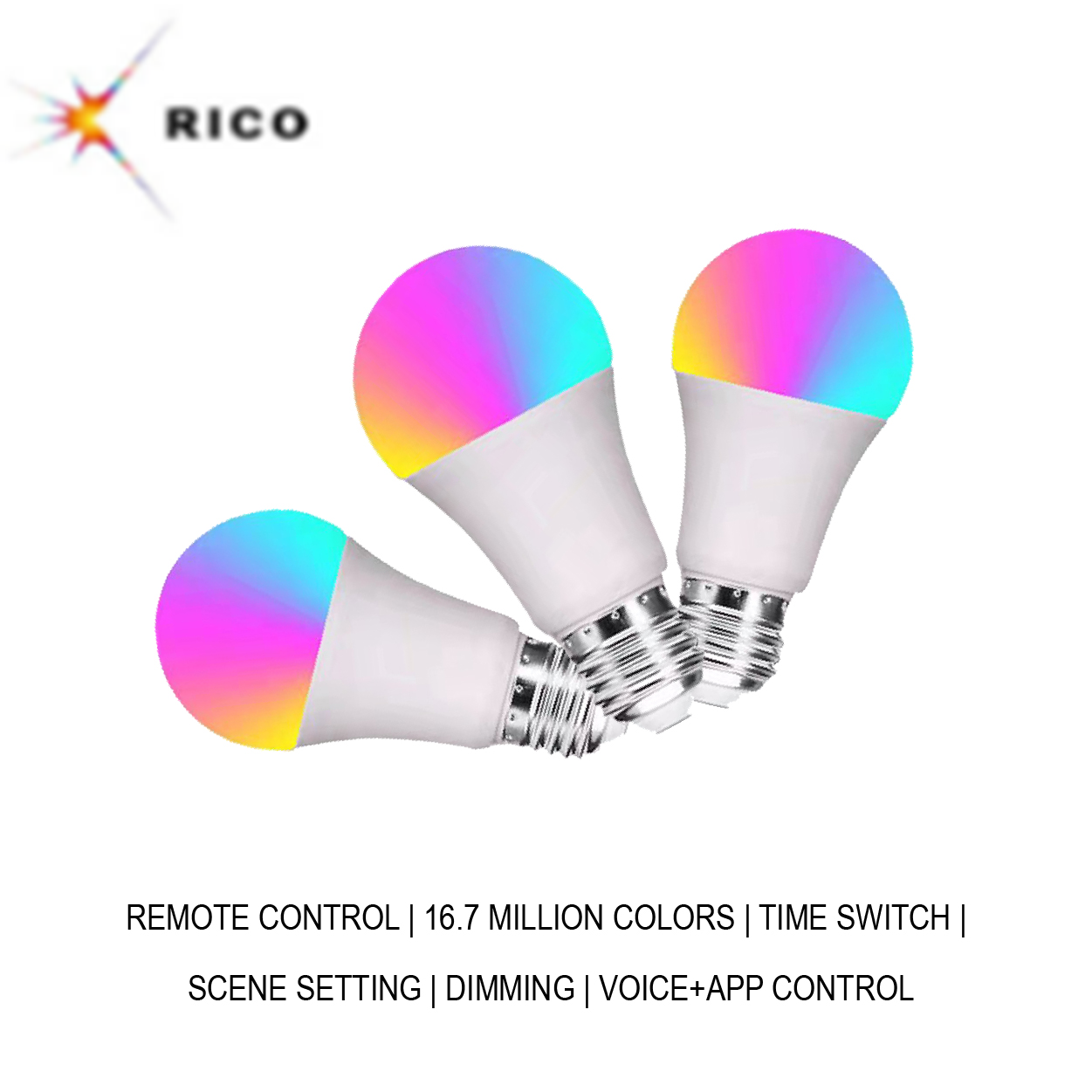 Amazon hot selling WiFi RGB Led Bulb 7W 10W Smart LED Light Bulbs work with Alexa and Google Assistant