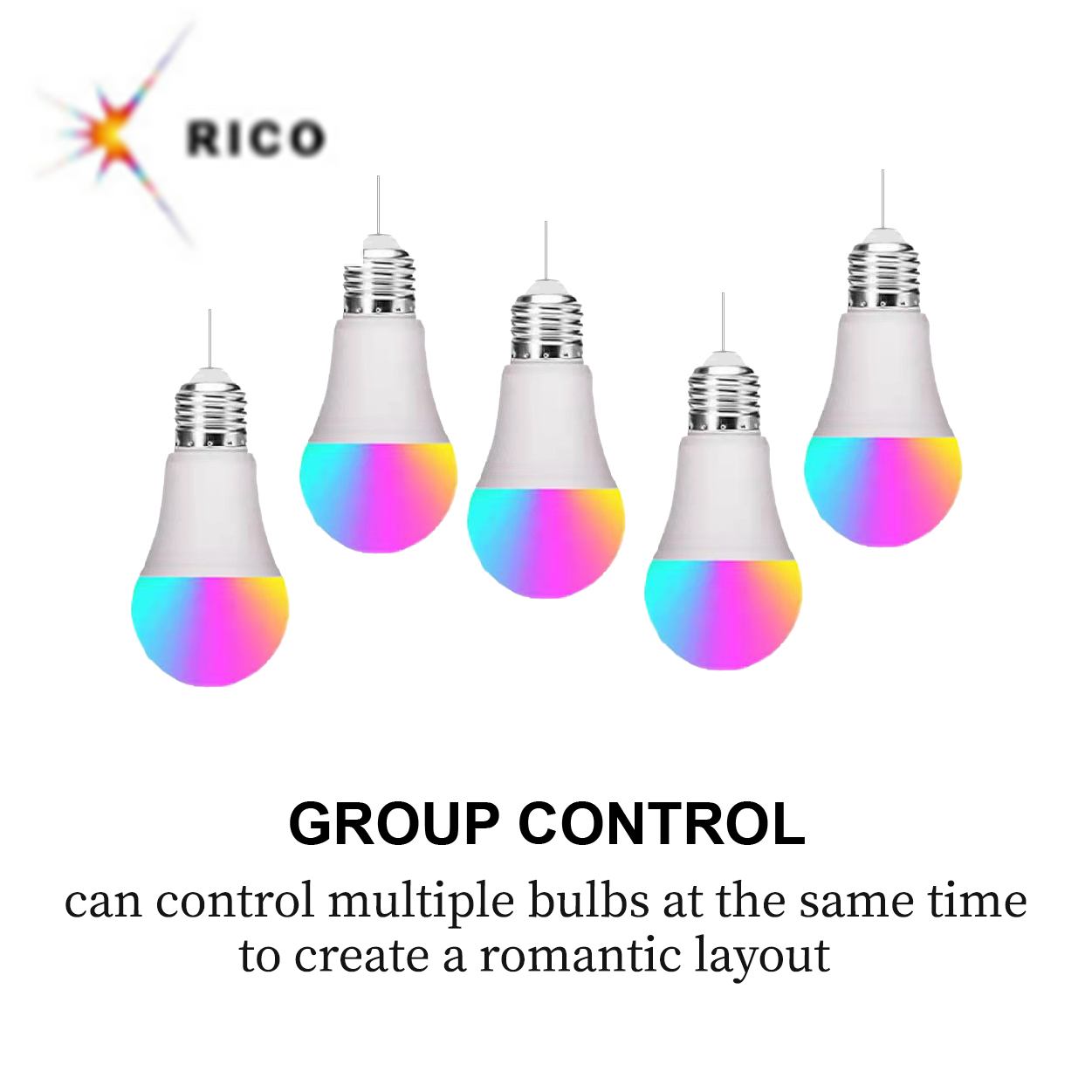 Amazon hot selling WiFi RGB Led Bulb 7W 10W Smart LED Light Bulbs work with Alexa and Google Assistant