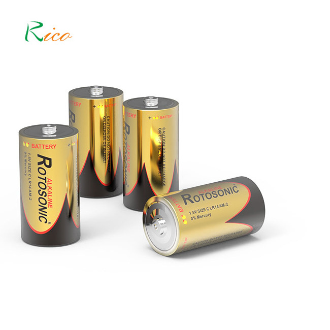 Dry Cell Alkaline Battery Manufacturers Dry Battery 1.5V C size LR14 For Home Appliances