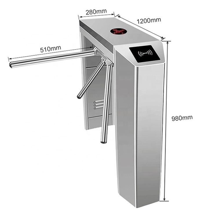 304 Stainless tripod turnstile turntable motorized turnstile full automatic tripod turnstile mechanism