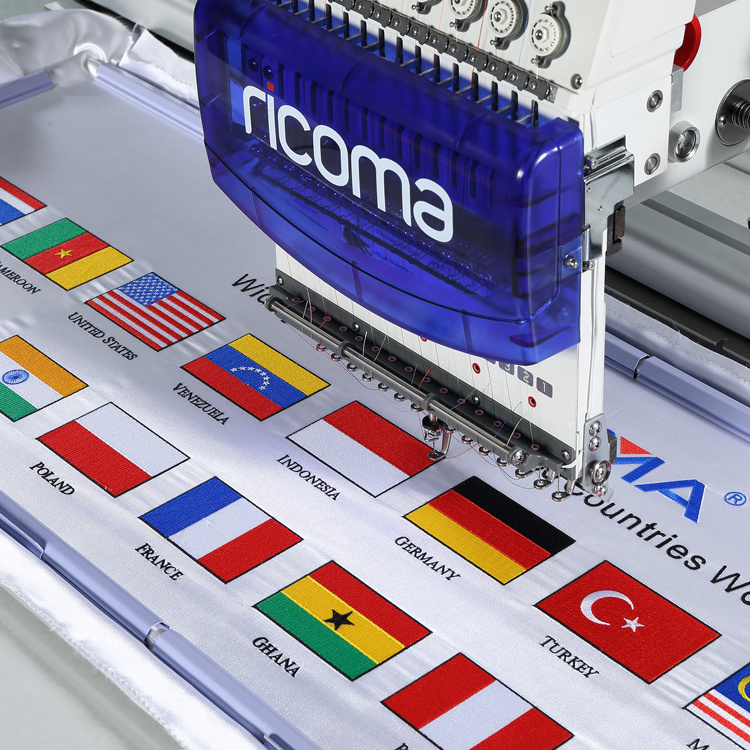 single head embroidery machine TC-7S  6/12/15 needles optional small embroidery machine