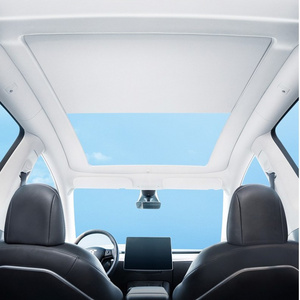 Wholesale Electric retractable sunshade For Tesla Model y 2021 2022 2023 2024 Sunroof Automated Sun Shade