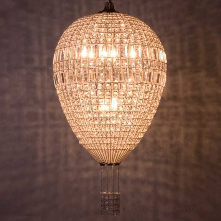 Custom Hotel American Style Rustic Lights Fixtures Lighting Round Beaded Gold Ceiling LED Luxury Modern Crystal Chandeliers