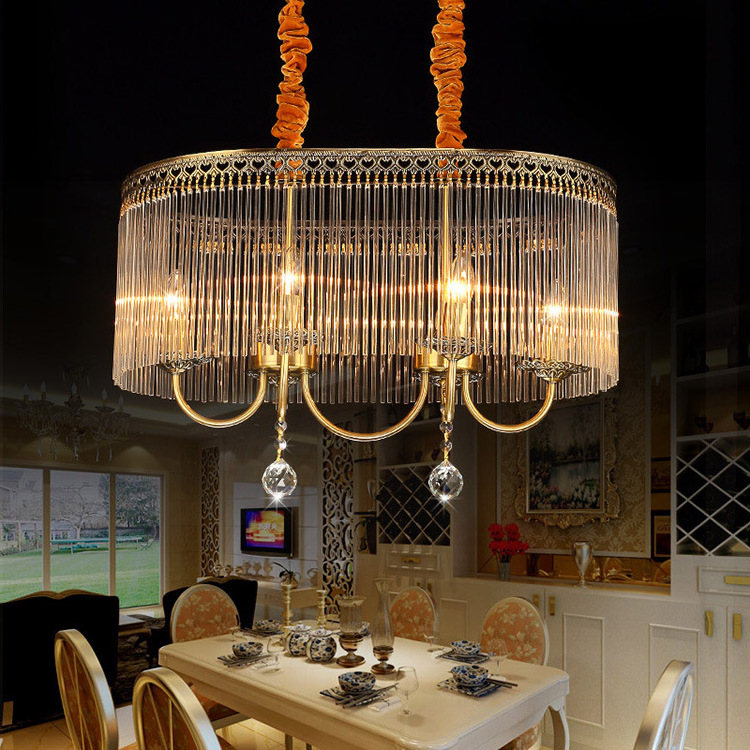 Crystal Chandeliers Island Lighting 8 Candle Pendant Rectangle Hanging Ceiling Fixture for Dining Living Room Kitchen Entry