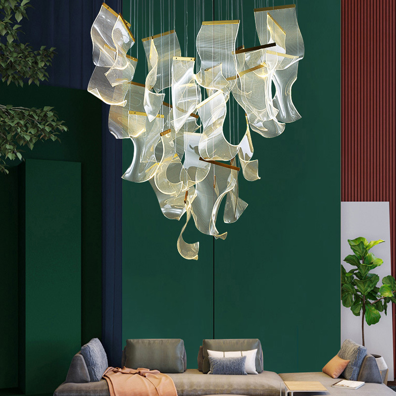 Modern Living Room Chandelier White Home Decor Led Ceiling Pendent Lamp For Hall Bedroom Loft Dining Room Kitchen Light Fixtures