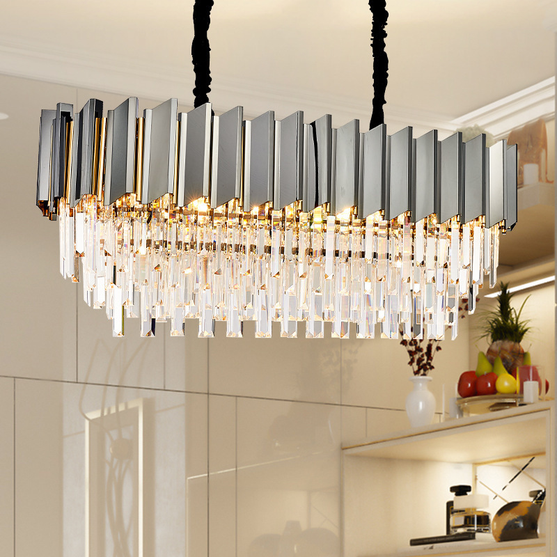 Modern Crystal Chandelier Light Round Crystal Lighting Fixtures Cristal Lustres Luminaire for Dining Living room Restaurant Lamp