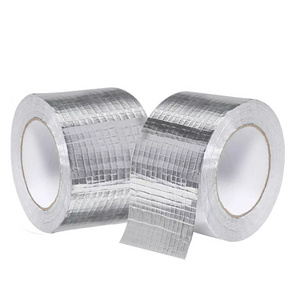 Anti-aging waterproof no residue glue Reinforce Aluminium Foil Tape heat preservation aluminum foil insulation tape