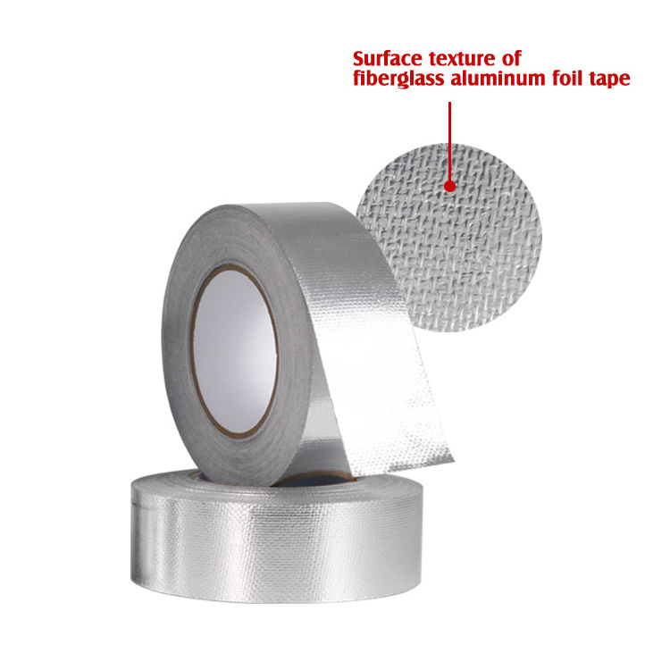 Heat Insulation High Temperature Heavy Duty HVAC Tape Waterproof Silver Aluminum Foil Tape