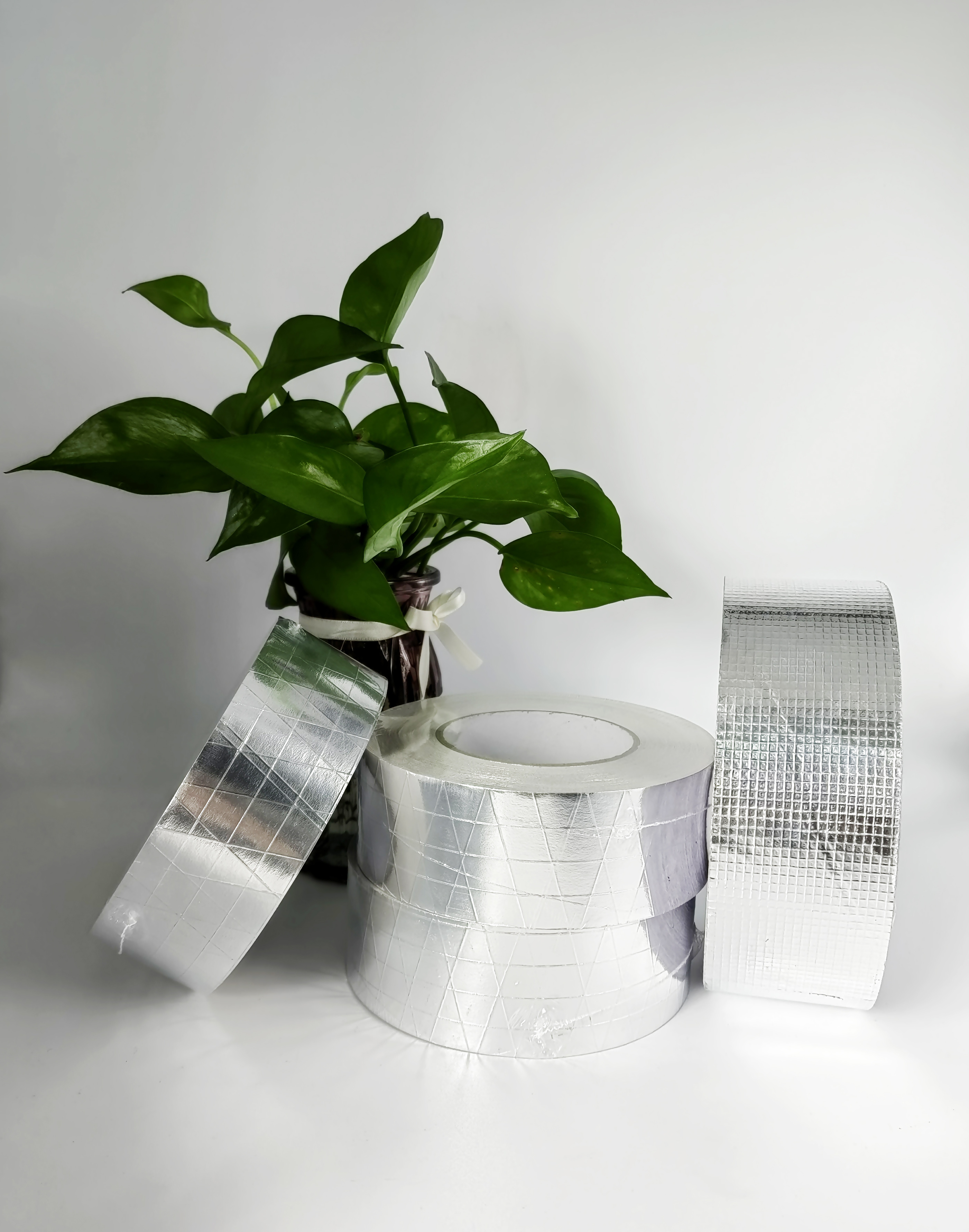 Aluminum Foil Waterproof Tape for Sealing Joints Fiberglass Reinforce Aluminum Air Duct Tape HVAC tape