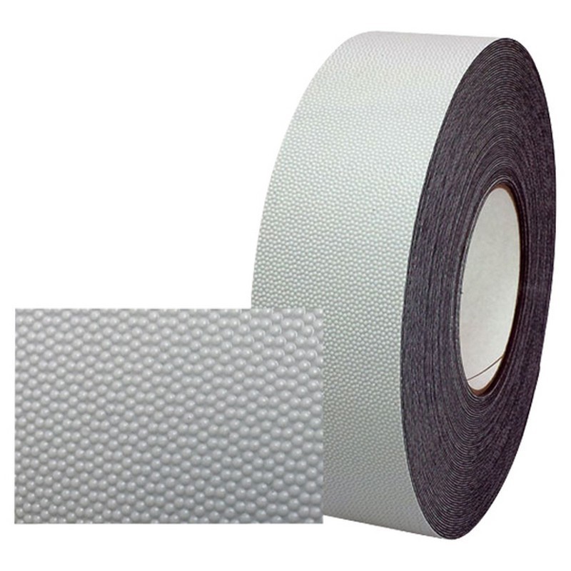 Roller wrapping tape featuring a textured silicone coating for improved grip.