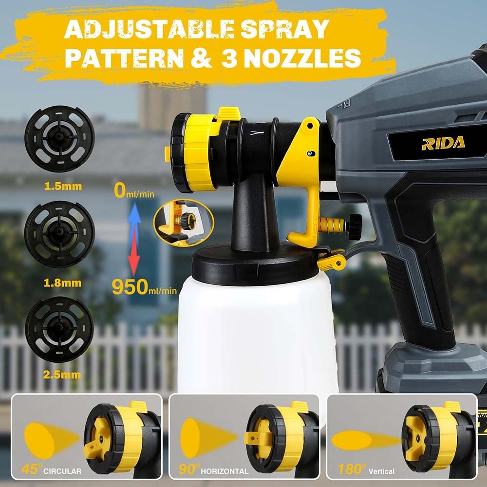 RIDA wireless electric tool Best Airless Paint Sprayer For Cabinets