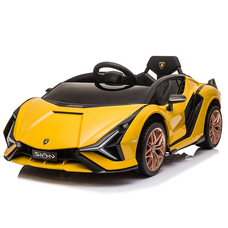 Luxury Electric Children Ride on Car 6V City Kids Sit in Car Licensed Lamborghini SIAN QLS6388