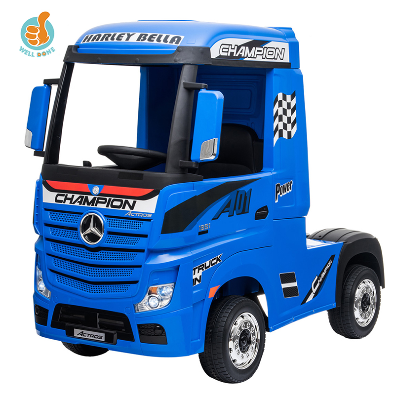 Big Cool Outdoor Electric Children Ride on Toy Truck Car Licensed Mercedes BENZ ACTROS TRUCK HL358