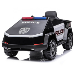 Newest 12v eva wheel baby police pick up electric kids plastic car ride on toy car