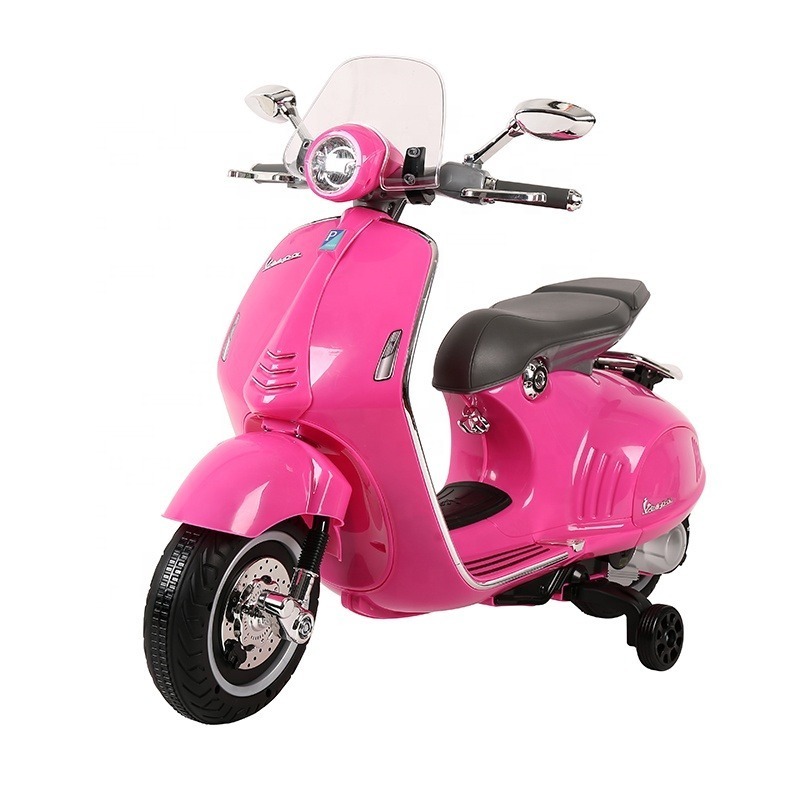 Vespa licensed 4 wheel quad bike for 10 years old kids ride on electric motorcycle 150cc