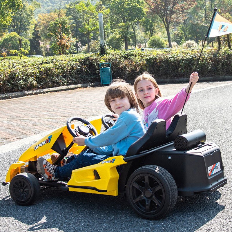 24V 36V 48V kids racing go karts electric drift two seats big kids ride on go kart for 5-12 years old