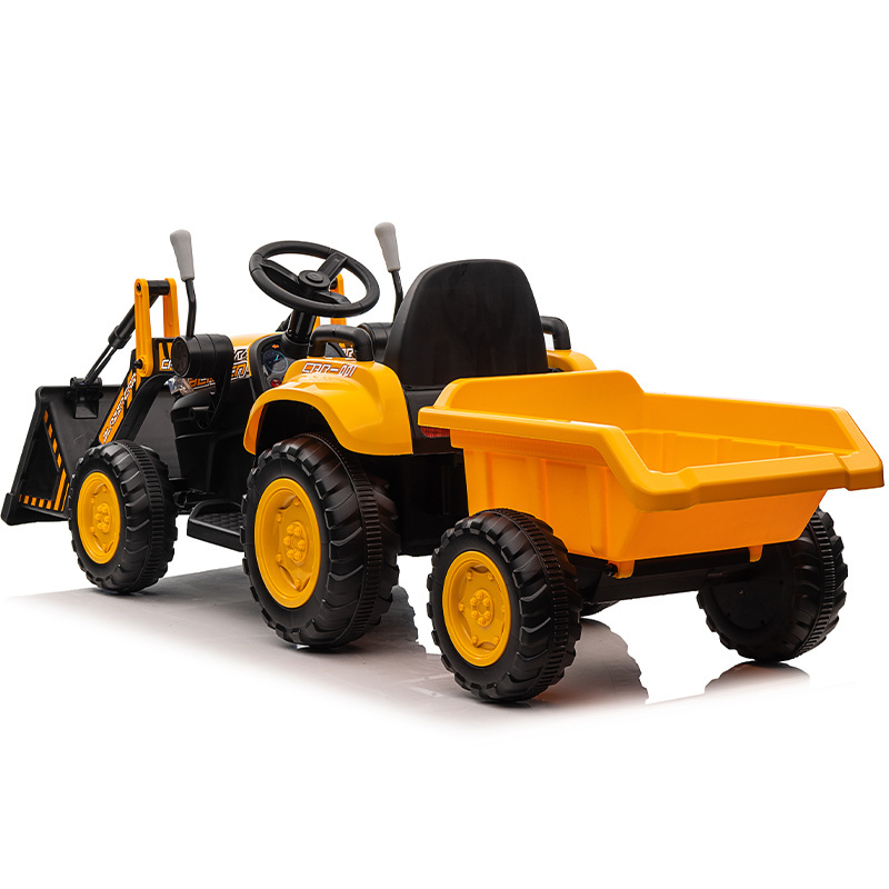 New style remote control 12v electric excavator big toy car for Kids to drive