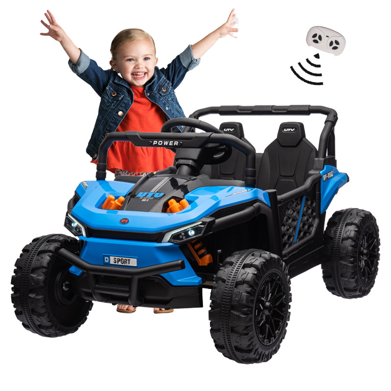 24V electric children ride-on cars powerwheels oversized 2 seats 4X4 utv for big kids