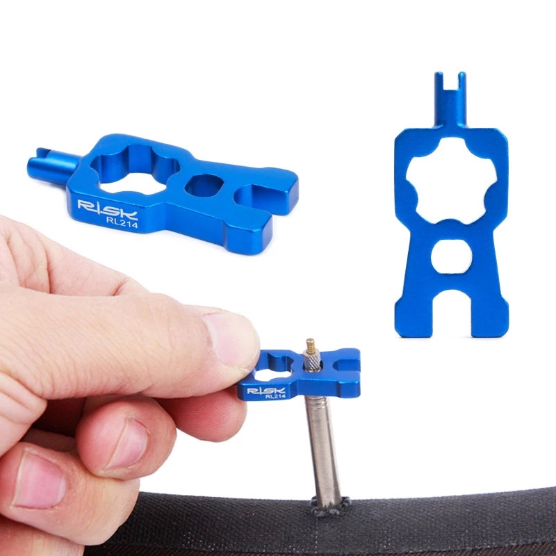 RIDERACE 4 IN 1 Bicycle Core Disassembly Installation Tools Valve Wrench Multifunction Schrader/Presta Valve Tool For MTB Bike