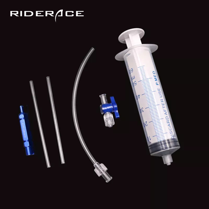 RIDERACE Cycling Bicycle Tubeless Tyre Injector Injection Tool With MTB Mountain Bike Schrader Presta Valve Core Removal Tool