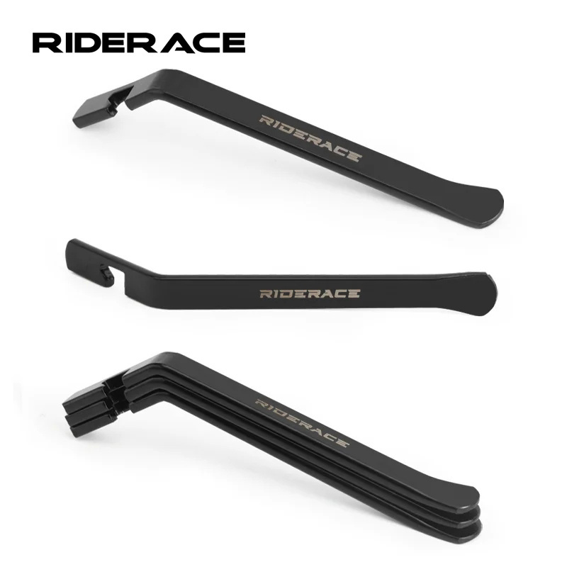 Riderace 3Pcs Bike Tire Lever Carbon Steel Heat Treatment Road Bicycle Tyre Remover Repair Tool MTB Repair Tools Cycling Parts