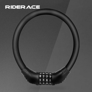 RIDERACE Digit Bicycle Chain Lock Anti-theft Anti-Cutting Alloy Steel Motorcycle Cycle Portable Bike Cable Code Password Lock